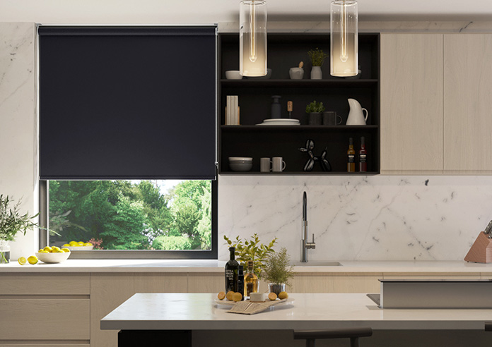 Palermo (Blackout), Black - Roller Blind - Image 3